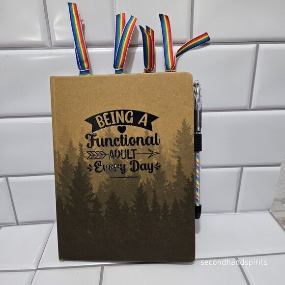 Being A Functional Adult Notebook With Accessories GREAT GIFT - Picture 1 of 5